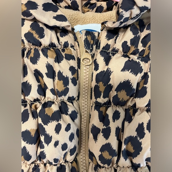Old Navy Baby Leopard Brown Puffy Jacket, Baby Size 12-18months, fall jackets - Picture 4 of 7